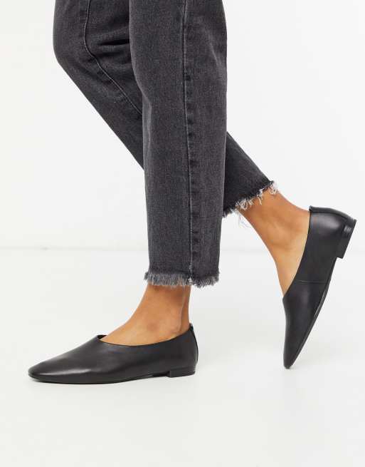 Bare gør hyppigt rulletrappe Vagabond Celia soft leather ballet flats in black | ASOS