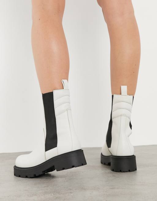 Vagabond white shop ankle boots