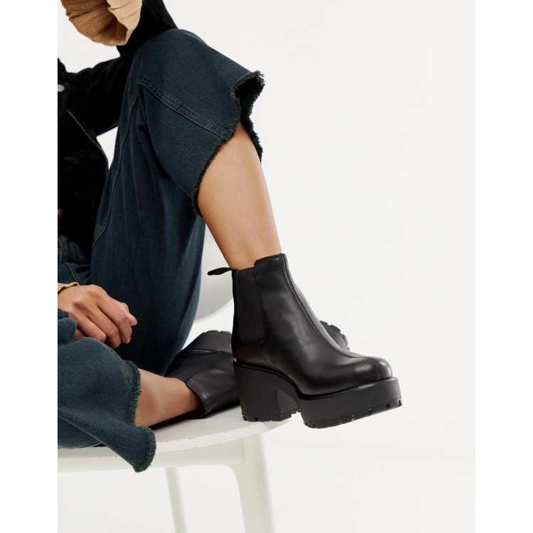 Vagabond Black Leather Boots |