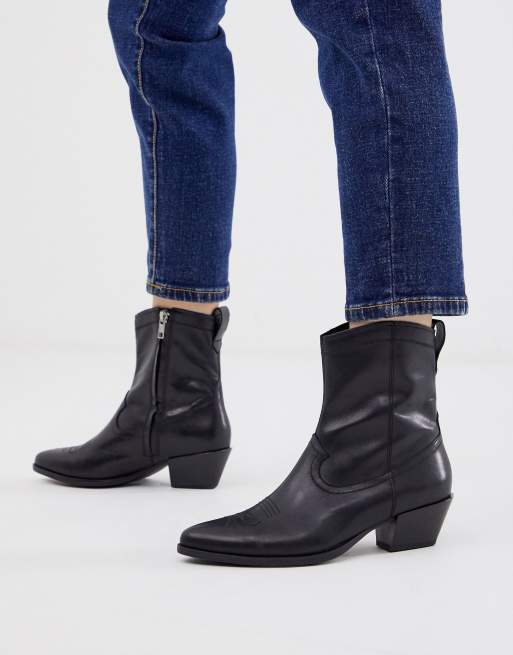 Vagabond Emily heel ankle black | ASOS