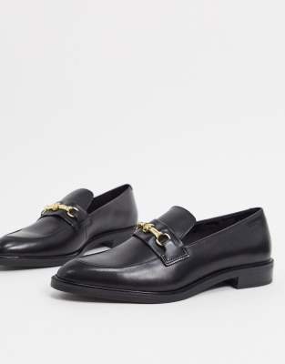 black loafer flats