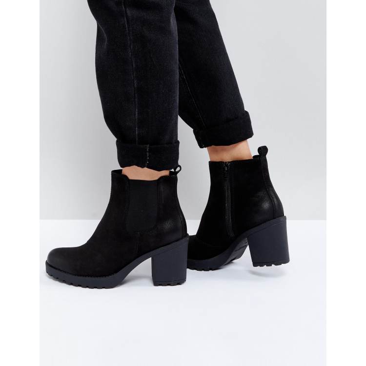 Børnecenter brochure Ubarmhjertig Vagabond Grace Black Leather Ankle Boots | ASOS