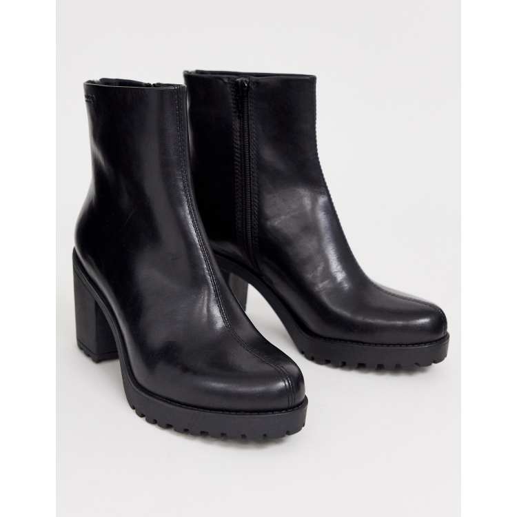 Vagabond grace chunky store leather ankle boot