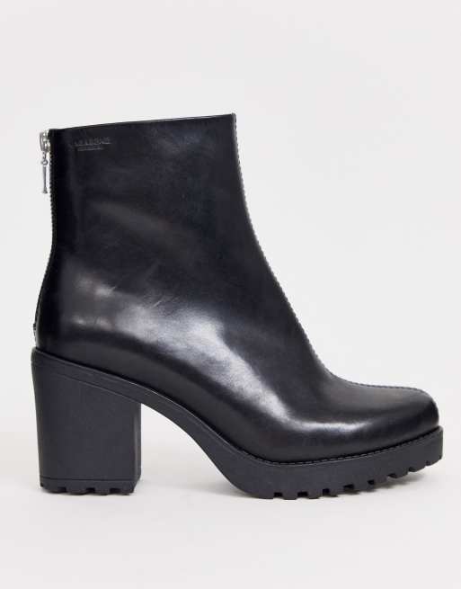 Grace black hot sale leather boots