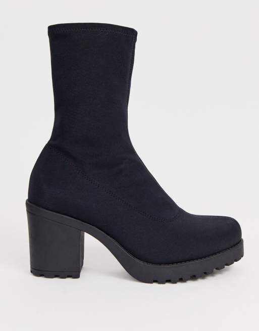 Accord beskyldninger Långiver Vagabond Grace black stretch mid heeled ankle boots | ASOS