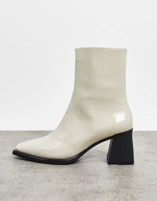 Vagabond Hedda flared heel ankle boots in patent | Gabinetecivil-al