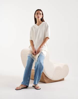 Vagabond Izzy Leather Flip Flops In White