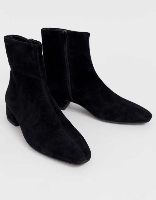 salat design Vær venlig Vagabond Joyce black suedeflat ankle boots | ASOS