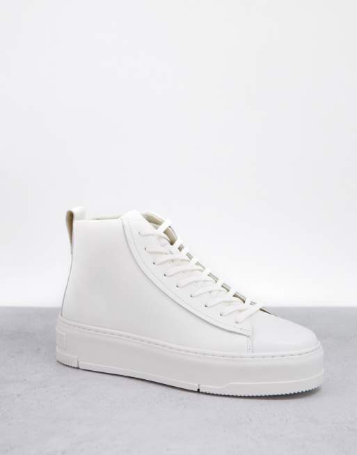 Vagabond white leather sales sneakers