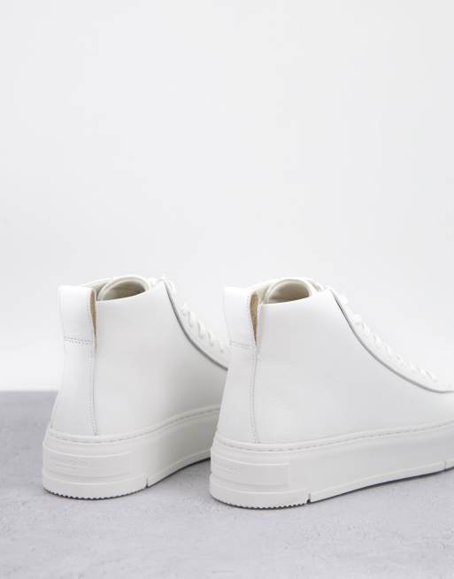 Vagabond Judy high top trainers in white leather, 2 of 4