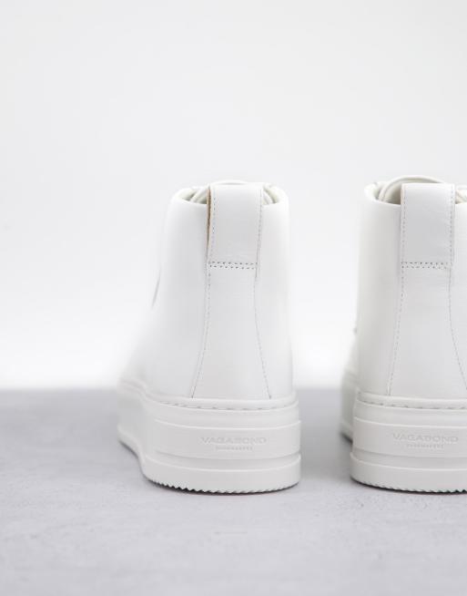 Vagabond Judy high top trainers in white leather, 4 of 4