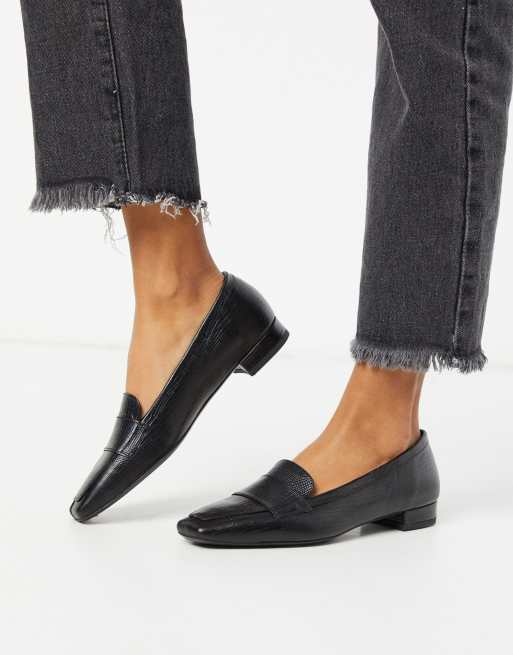 Vagabond Layla leather flat loafers black | FaoswalimShops