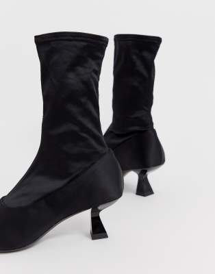 bottines en tissu stretch
