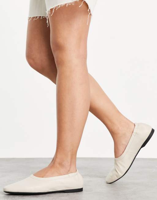 Vagabond Maddie elasticated shoes in white ASOS