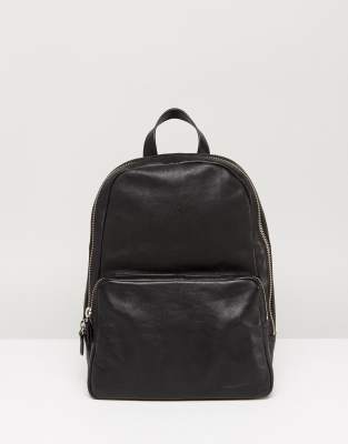 Vagabond Mini Leather Backpack in Black | ASOS