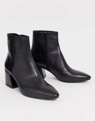 pointy leather boots