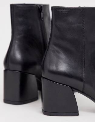 pointed mid heel boots