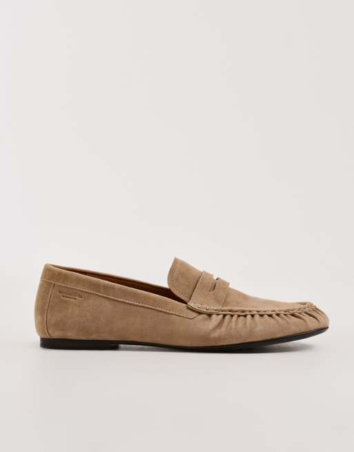 Vagabond Shoemakers - Aleya - Mocassini arricciati in camoscio beige, 4 di 5