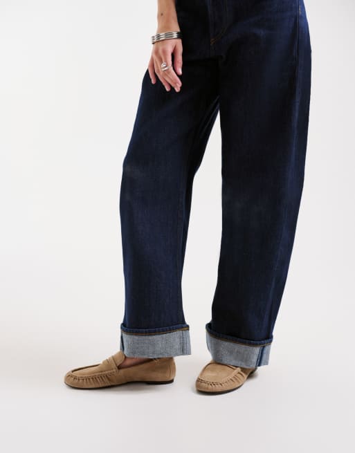 Vagabond Shoemakers Aleya suede ruched penny loafer in biege, 5 of 5