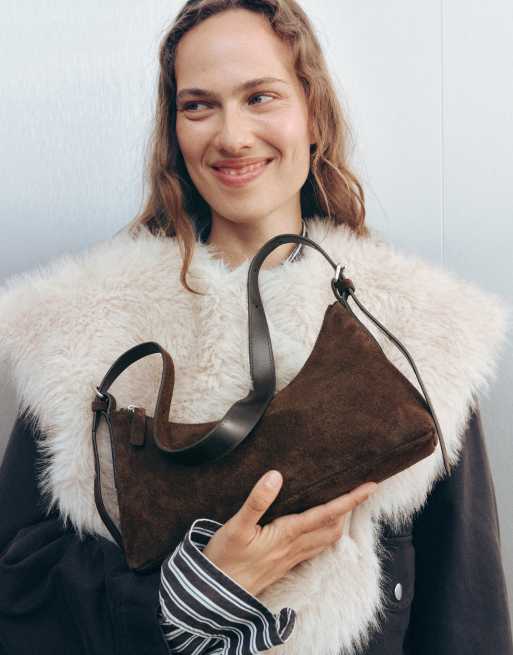 Vagabond Shoemakers Bari Mini-Umhängetasche aus Wildleder in Coffee, 4 von 4