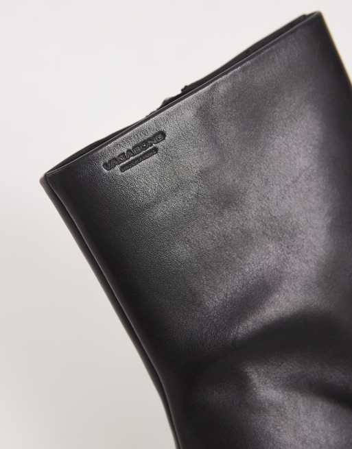 Vagabond Shoemakers Blanca square toe leather ankle boots in black, 2 of 4