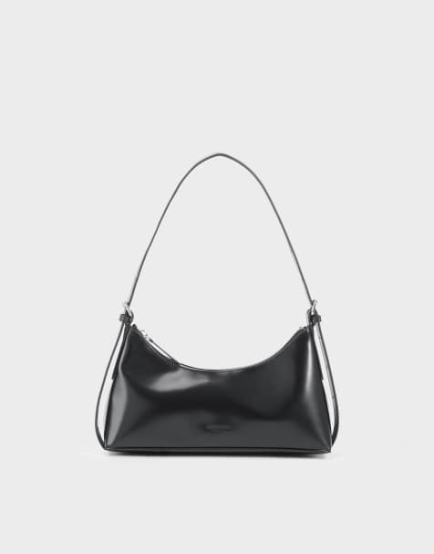 Vagabond Shoemakers - bolso de hombro mini Bari en cuero pulido negro - view 1