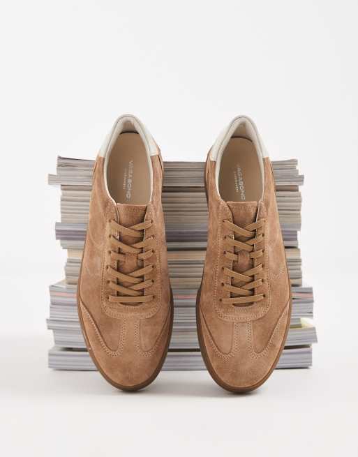 Vagabond Shoemakers Cody sneakers i mocka med snörning i sand, 2 av 5