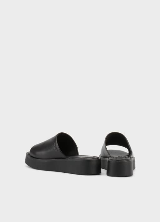 Vagabond Shoemakers Danya leather flatform sandals in black, 4 of 4