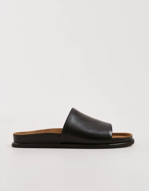 Vagabond Shoemakers - Effie - Sandales plates en cuir - Noir, 4 de 5