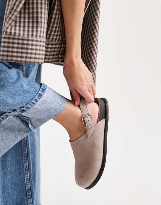 Vagabond Shoemakers Effie suede mules in taupe, 2 of 5