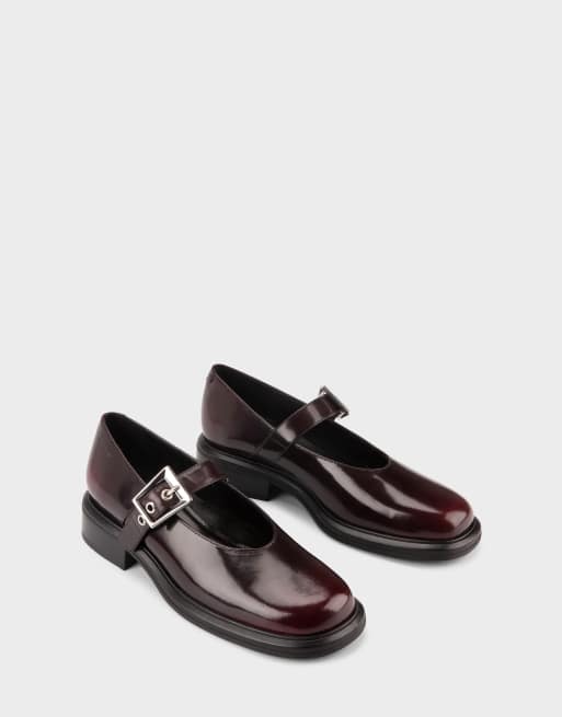 Vagabond Shoemakers - Ellis - Bordeaux Mary Jane-sko i læder, 3 af 4