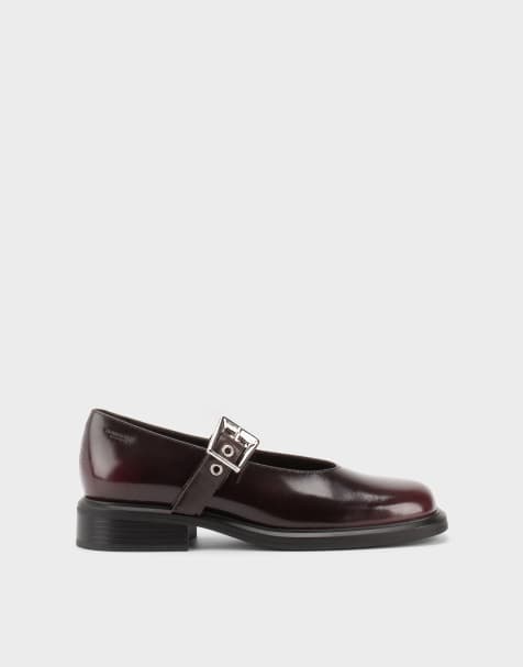 Vagabond Shoemakers Ellis leather mary jane shoes in burgundy - view 1