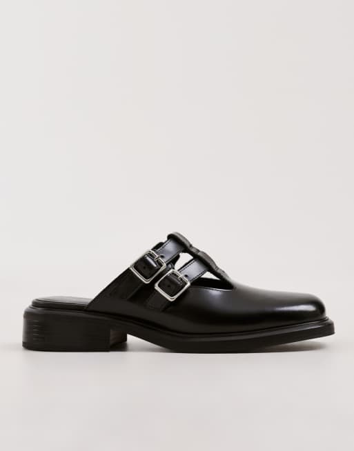 Vagabond Shoemakers - Ellis - Sabot in pelle neri, 2 di 5