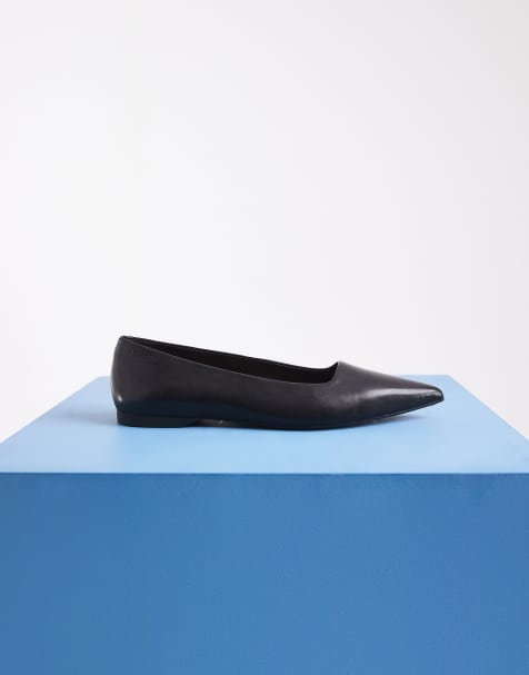 Vagabond Shoemakers Hermine ballerines pointues en cuir noir - view 1