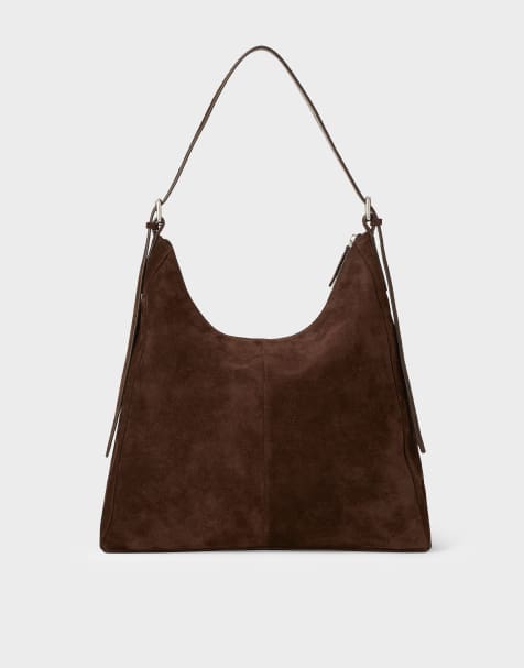 Vagabond Shoemakers Hilo suede large shoulder bag in coffee - view 1