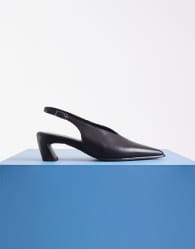 Vagabond Shoemakers Ilona high vamp sling back heels in black leather