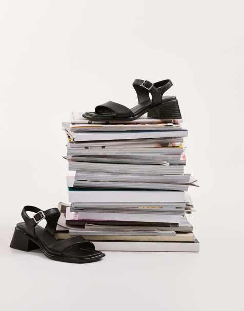 Vagabond Shoemakers - Ines - Sandales en cuir à talon - Noir - view 1