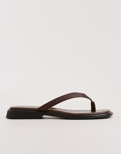 Vagabond Shoemakers - Izzy - Chokoladebrune klipklappere i læder, 5 af 5