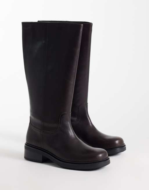 Vagabond Shoemakers Karlie bottes plates montantes à enfiler marron, 4 de 4