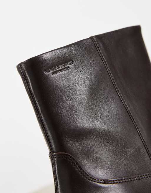 Vagabond Shoemakers Kelsey leather western ankle boots in chocolate, 2 of 4