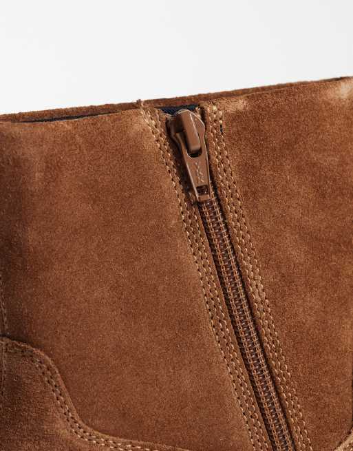Vagabond Shoemakers Kelsey suede western ankle boots in brown, 3 of 4
