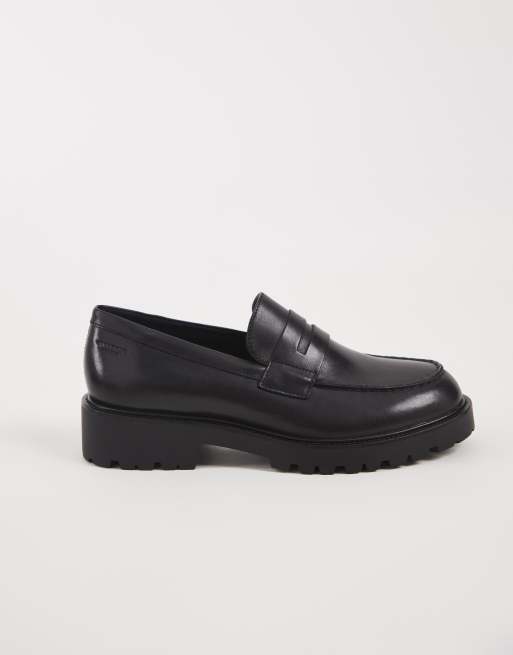 Vagabond Shoemakers Kenova mocassini chunky in pelle neri, 2 di 4