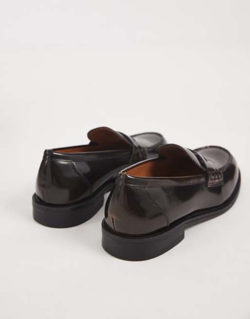 Vagabond Shoemakers Linn loafers i polerat brunt läder, 4 av 4