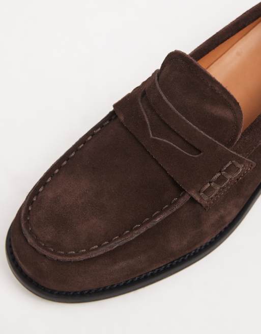 Vagabond Shoemakers - Linn - Mocassini college in camoscio marroni, 3 di 5