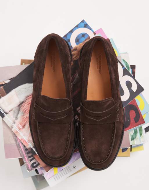 Vagabond Shoemakers - Linn - Mocassini college in camoscio marroni, 4 di 5