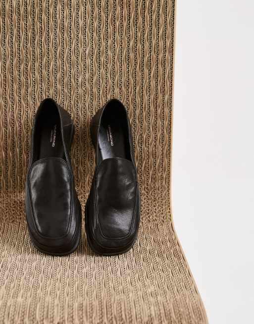 Vagabond Shoemakers Sammie leather round toe slip on loafer in black, 5 of 5
