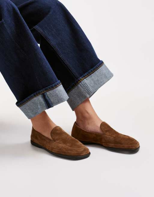 Vagabond Shoemakers - Sammie - Mocassini in camoscio marrone con punta arrotondata, 5 di 5