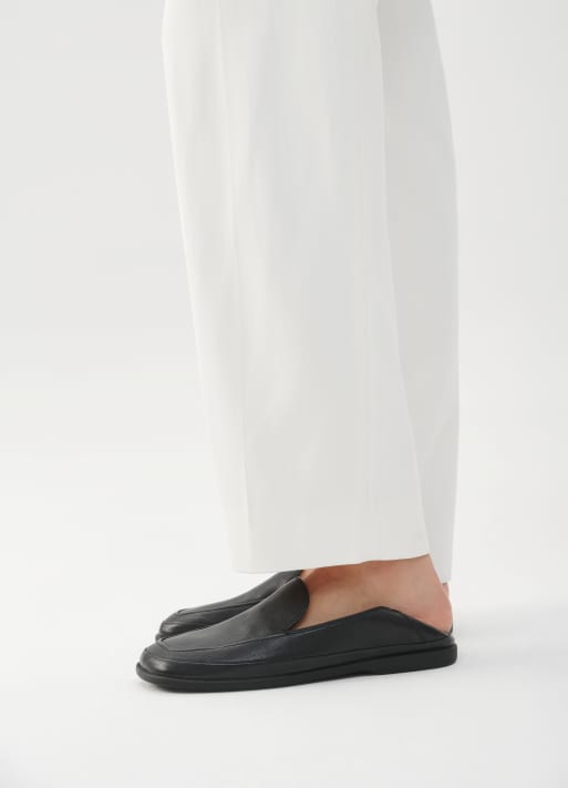 Vagabond Shoemakers - Sammie - Mocassini senza lacci in pelle neri con punta arrotondata, 4 di 5