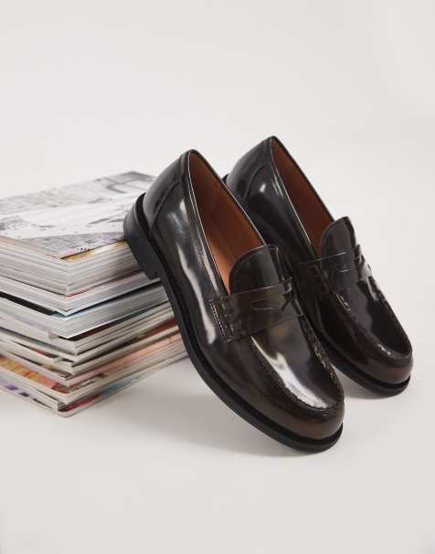 Vagabond Shoemakers Shoemakers Linn leather penny loafers in polished brown - view 1
