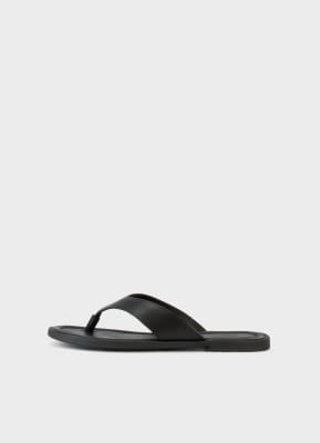 S - Zaida - Tongs en cuir - Noir 39